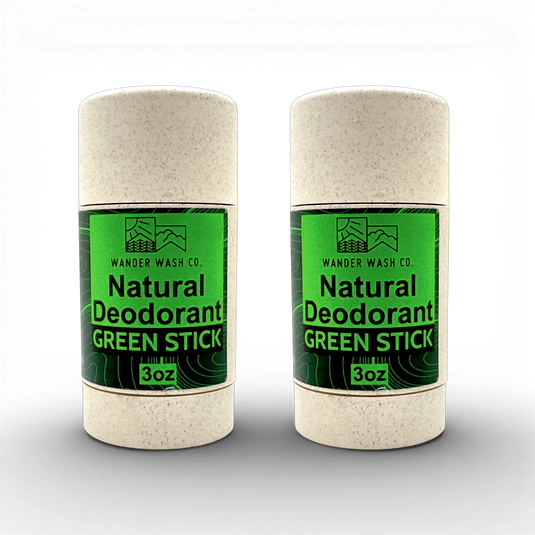 Green Stick | Pine + Amber + Peppercorn - Natural Deodorant