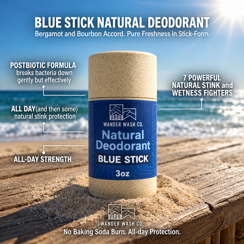 Load image into Gallery viewer, Blue Stick | Bergamot + Orange + Aromatics = Fresh Balance - Natural Deodorant
