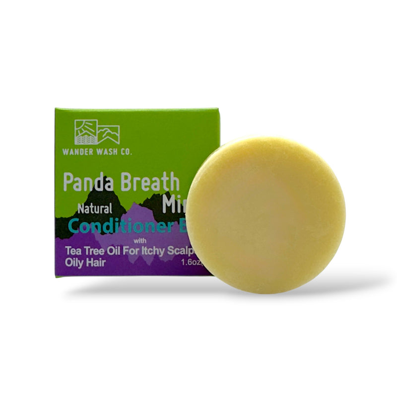 Load image into Gallery viewer, Panda Breath Mints - Tea Tree Oil Conditioner Bar

