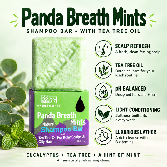 Panda Breath Mints - Tea Tree Oil Shampoo Bar
